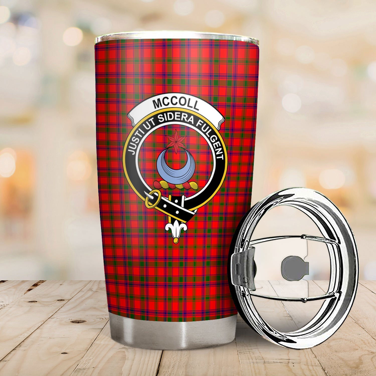 Clan McColl Tartan Crest Tumbler YK80 Clan Hall Tartan Today   