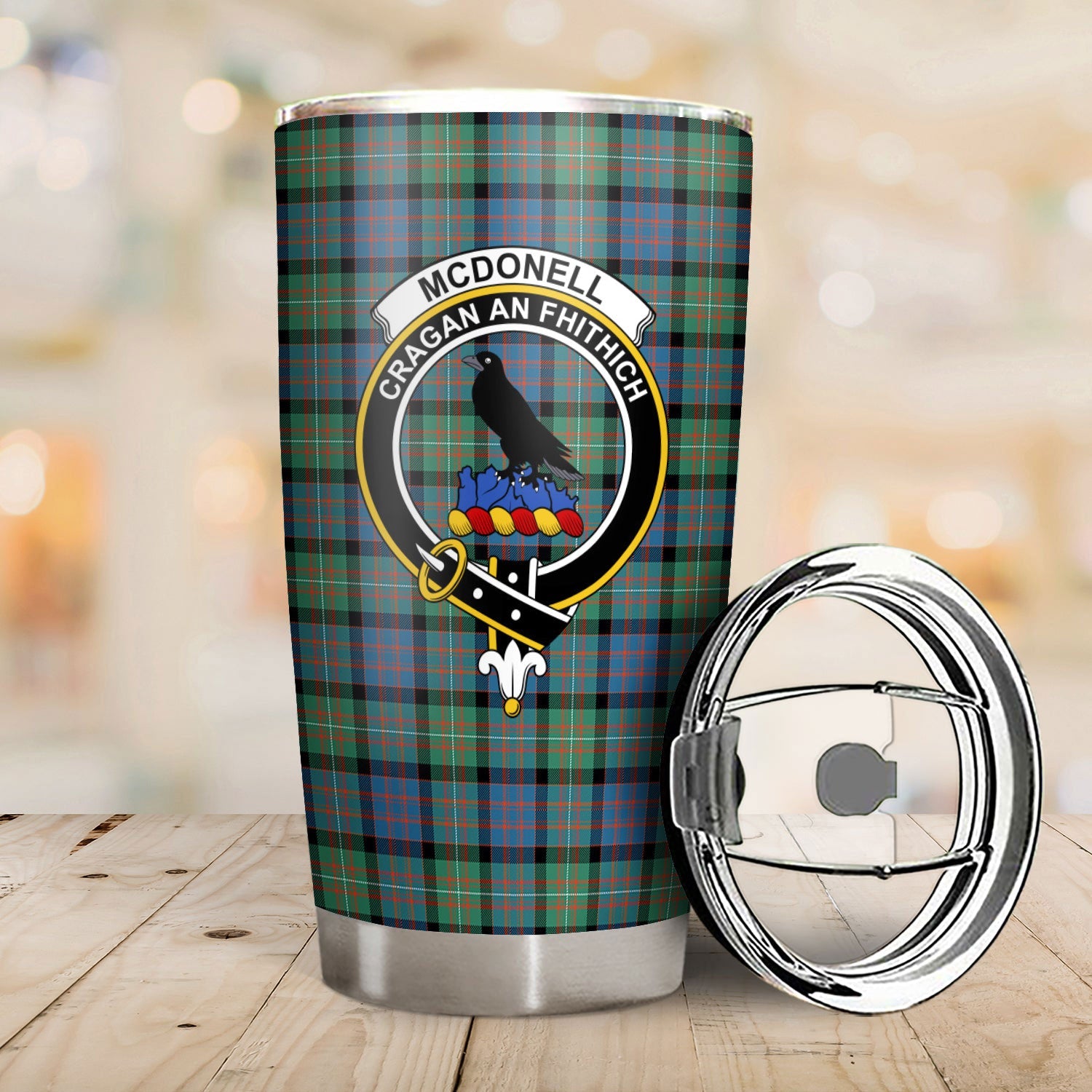 Clan McDonnell of Glengarry Ancient Tartan Crest Tumbler MH49 Clan Glen Tartan Today   