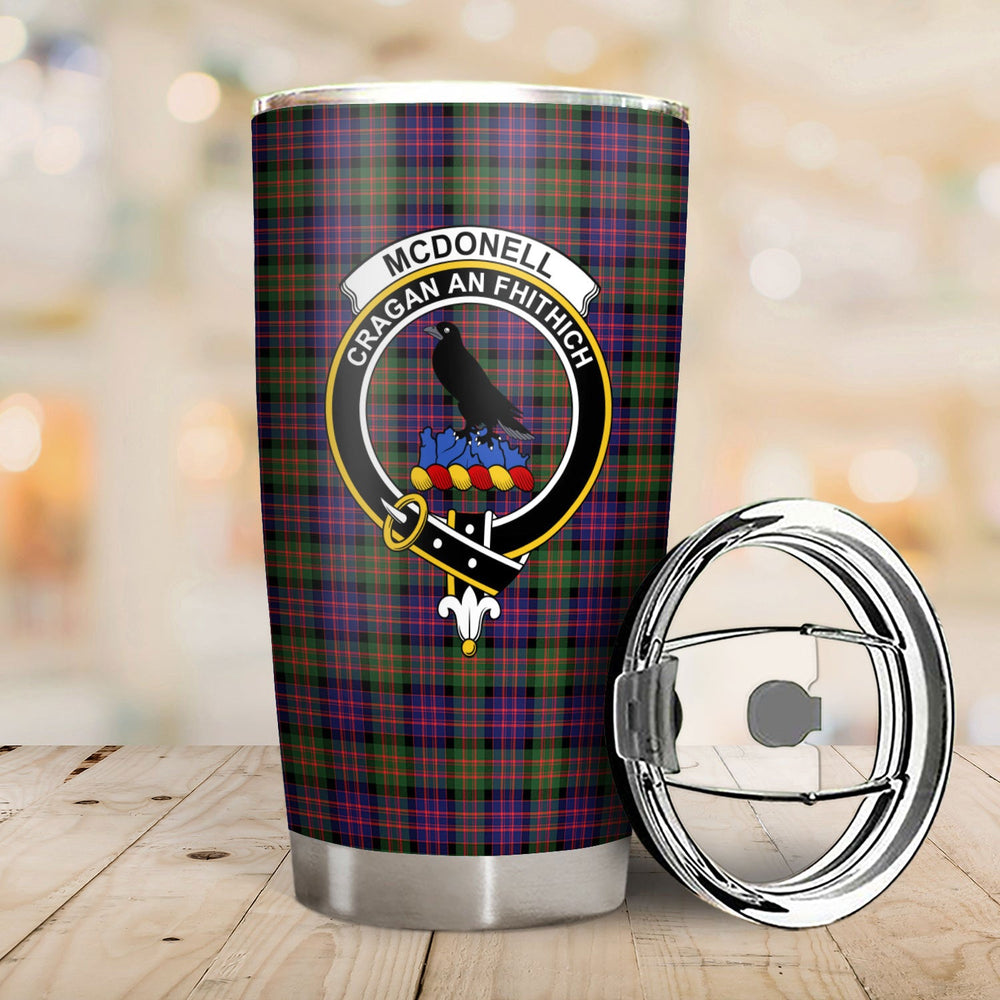 Clan McDonnell of Glengarry Modern Tartan Crest Tumbler YH92 Clan Glen Tartan Today   