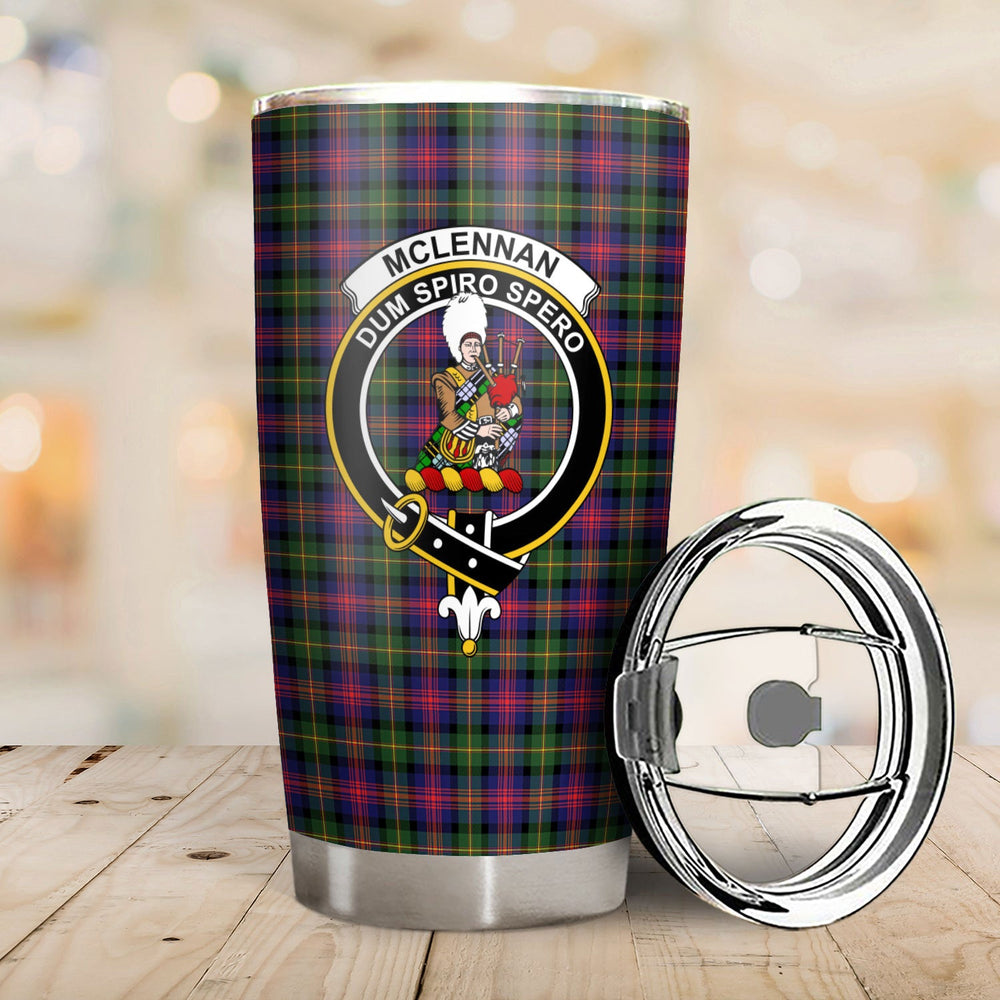 Clan McLellan Modern Tartan Crest Tumbler IB28 Clan Hall Tartan Today   