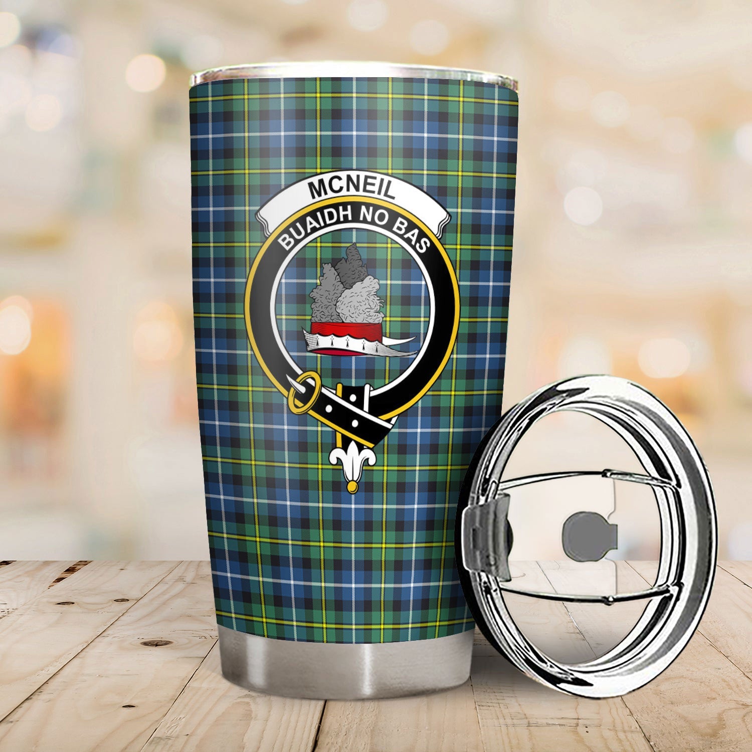 Clan McNeil of Barra Ancient Tartan Crest Tumbler JV76 Clan Hall Tartan Today   