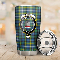 Clan McNeil of Barra Ancient Tartan Crest Tumbler JV76 Clan Hall Tartan Today   