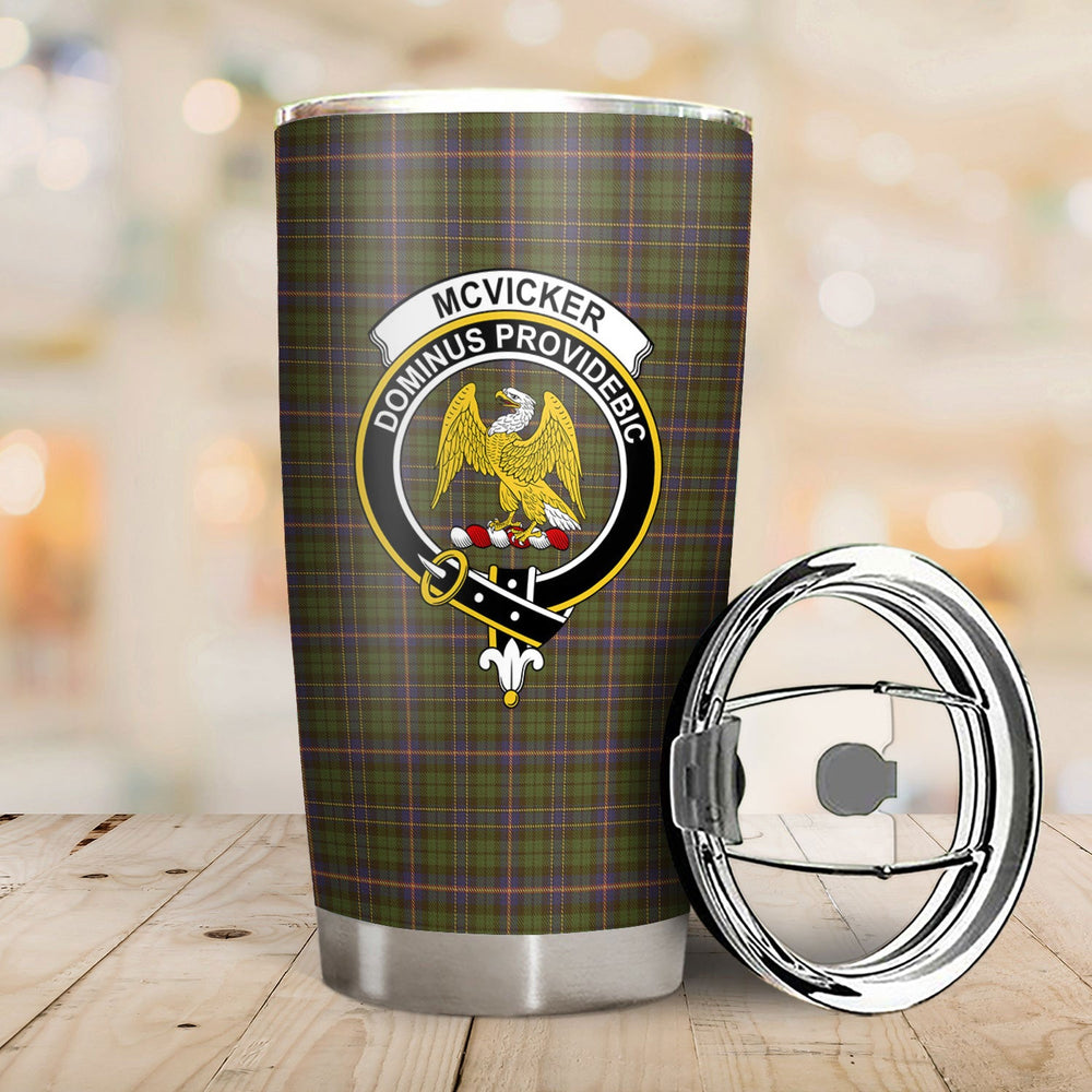 Clan McVicker Tartan Crest Tumbler WO47 Clan Hall Tartan Today   