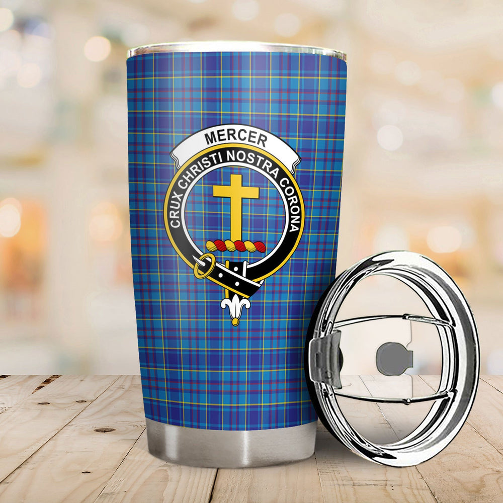 Clan Mercer Modern Tartan Crest Tumbler XD23 Clan Mercer Tartan Today   