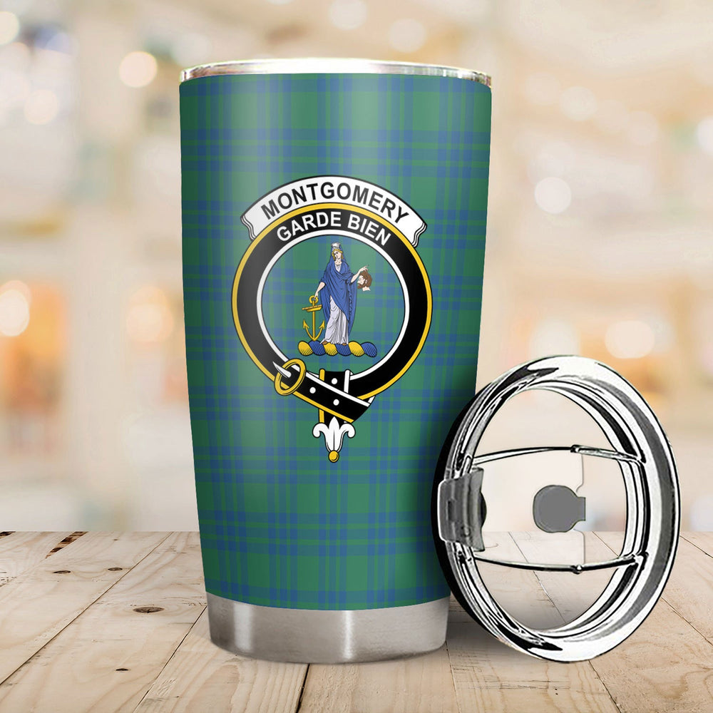 Clan Montgomery Ancient Tartan Crest Tumbler LB19 Clan Montgomery Tartan Today   