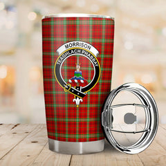 Clan Morrison Red Modern Tartan Crest Tumbler XJ16 Clan Morrison Tartan Today   