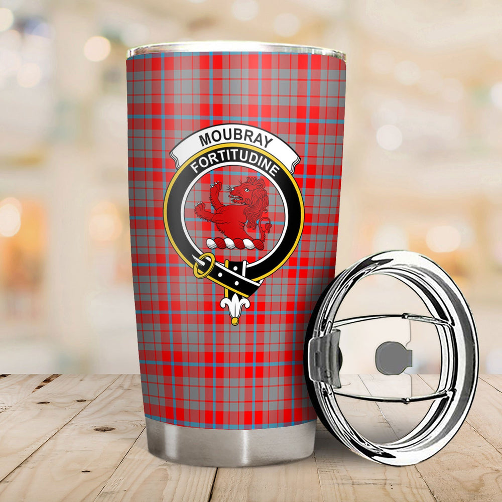 Clan Moubray Tartan Crest Tumbler TN31 Clan Moubray Tartan Today   
