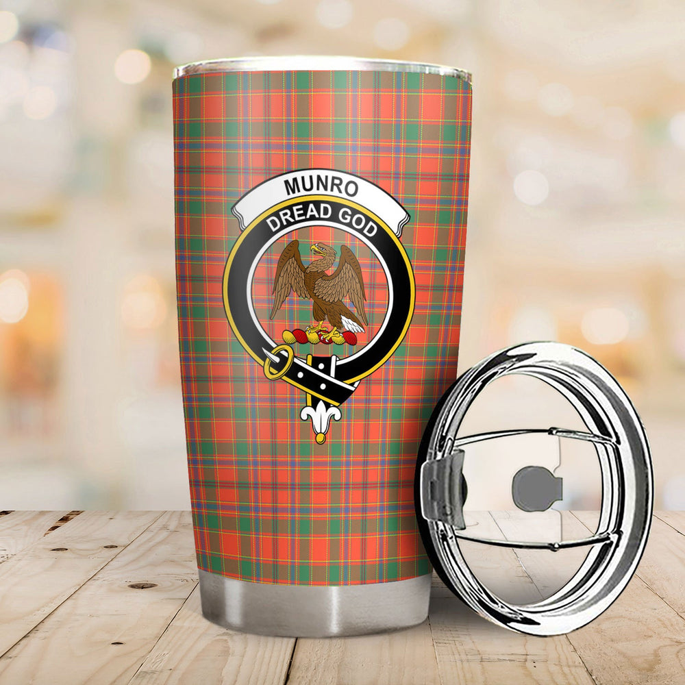 Clan Munro Ancient Tartan Crest Tumbler PO93 Clan Munro Tartan Today   