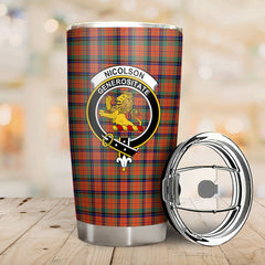 Clan Nicolson Ancient Tartan Crest Tumbler AK59 Clan Nicolson Tartan Today   