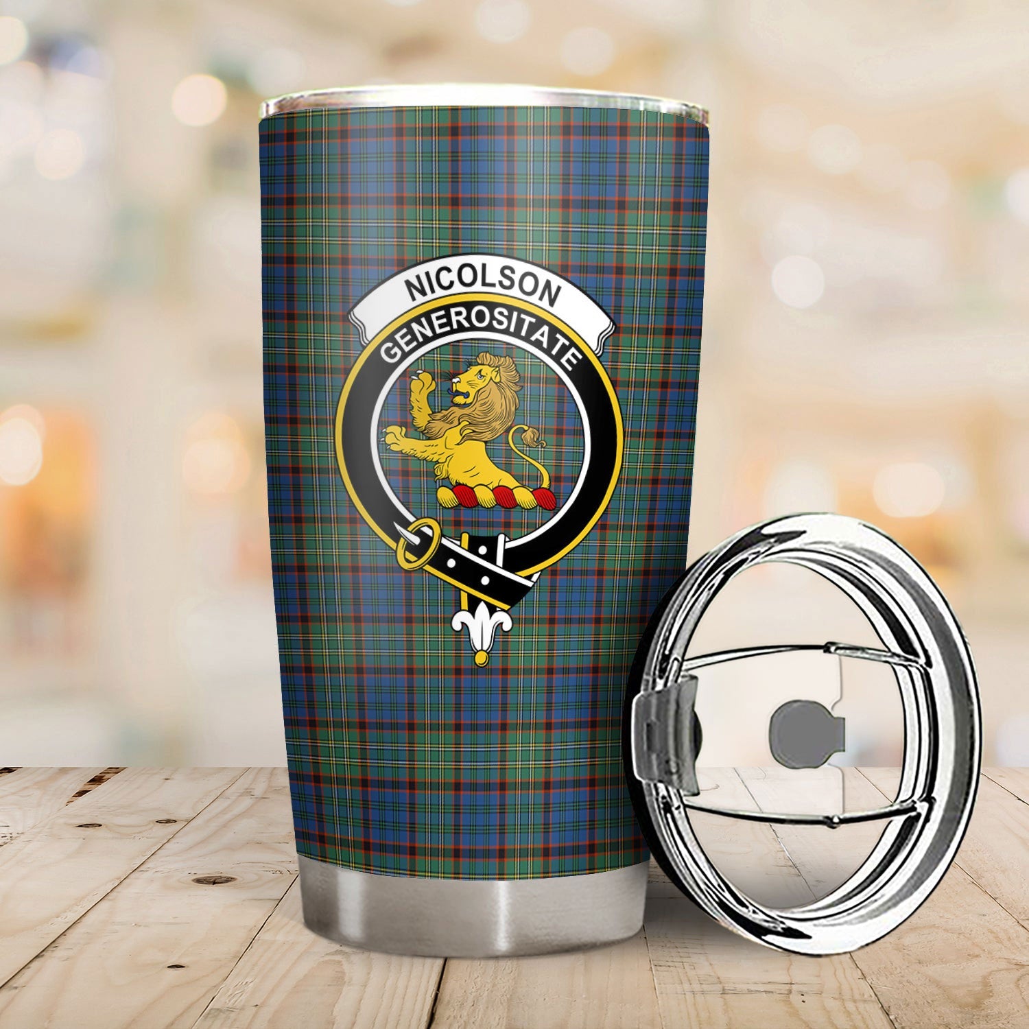 Clan Nicolson Hunting Ancient Tartan Crest Tumbler NQ44 Clan Nicolson Tartan Today   