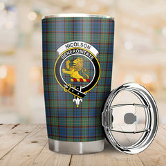 Clan Nicolson Hunting Ancient Tartan Crest Tumbler NQ44 Clan Nicolson Tartan Today   