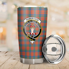 Clan Robertson Ancient Tartan Crest Tumbler WV62 Clan Robertson Tartan Today   