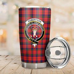 Clan Robertson Modern Tartan Crest Tumbler GW81 Clan Robertson Tartan Today   