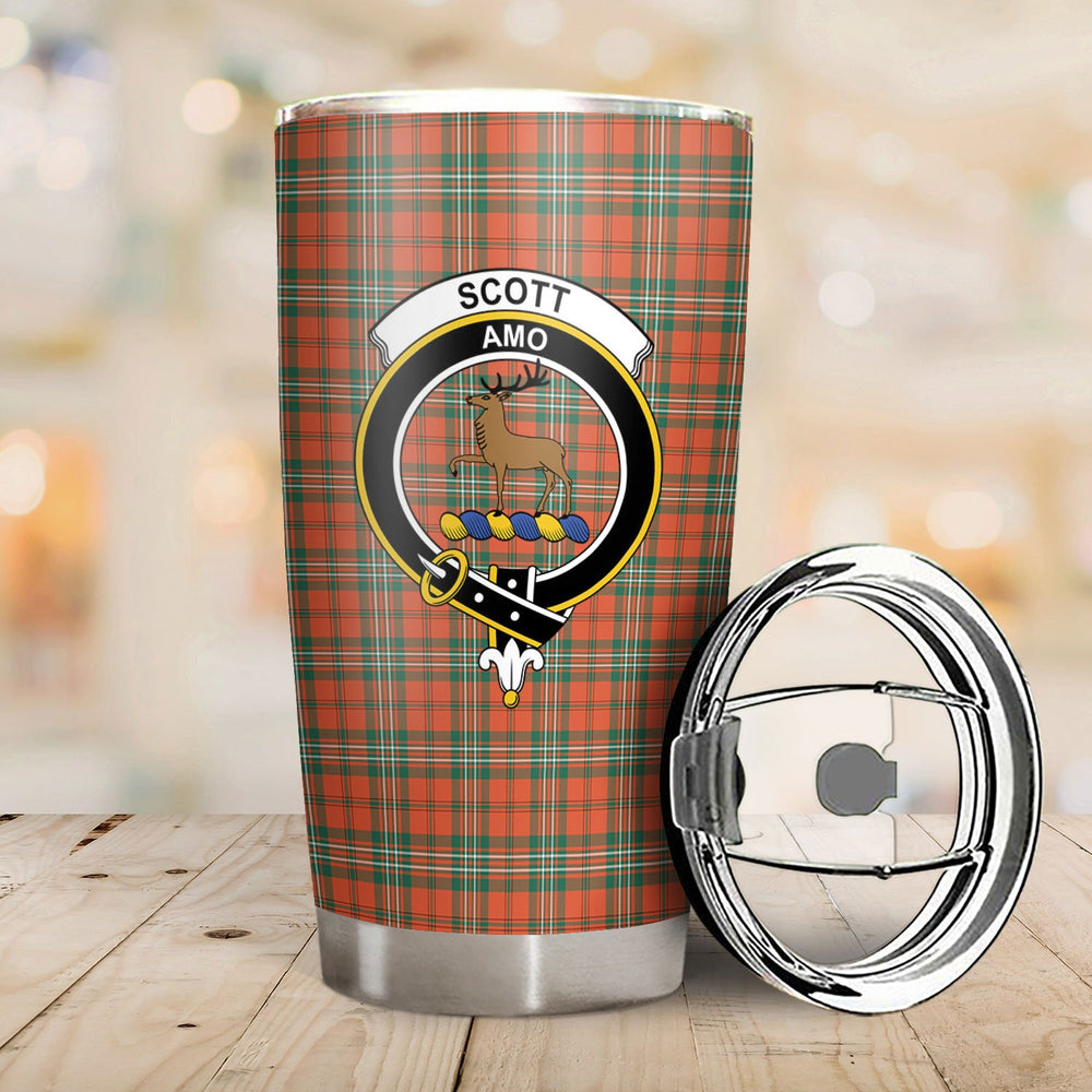 Clan Scott Ancient Tartan Crest Tumbler NN22 Clan Scott (Scott Tartan) Tartan Today   