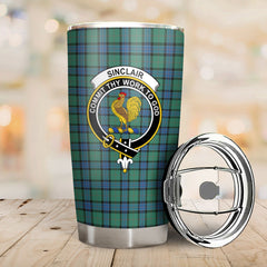 Clan Sinclair Hunting Ancient Tartan Crest Tumbler CT65 Clan Sinclair Tartan Today   