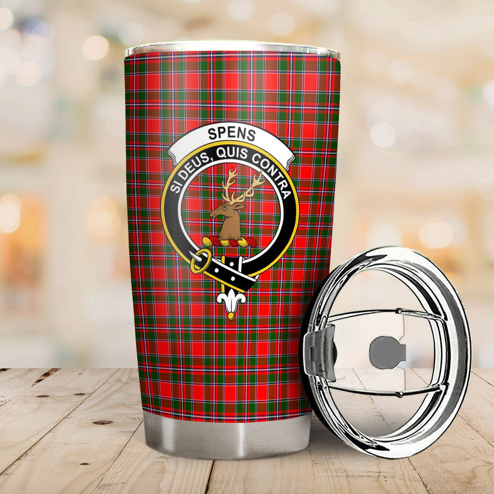 Clan Spens (or Spence) Tartan Crest Tumbler GY73 Clan Spens Tartan Today   