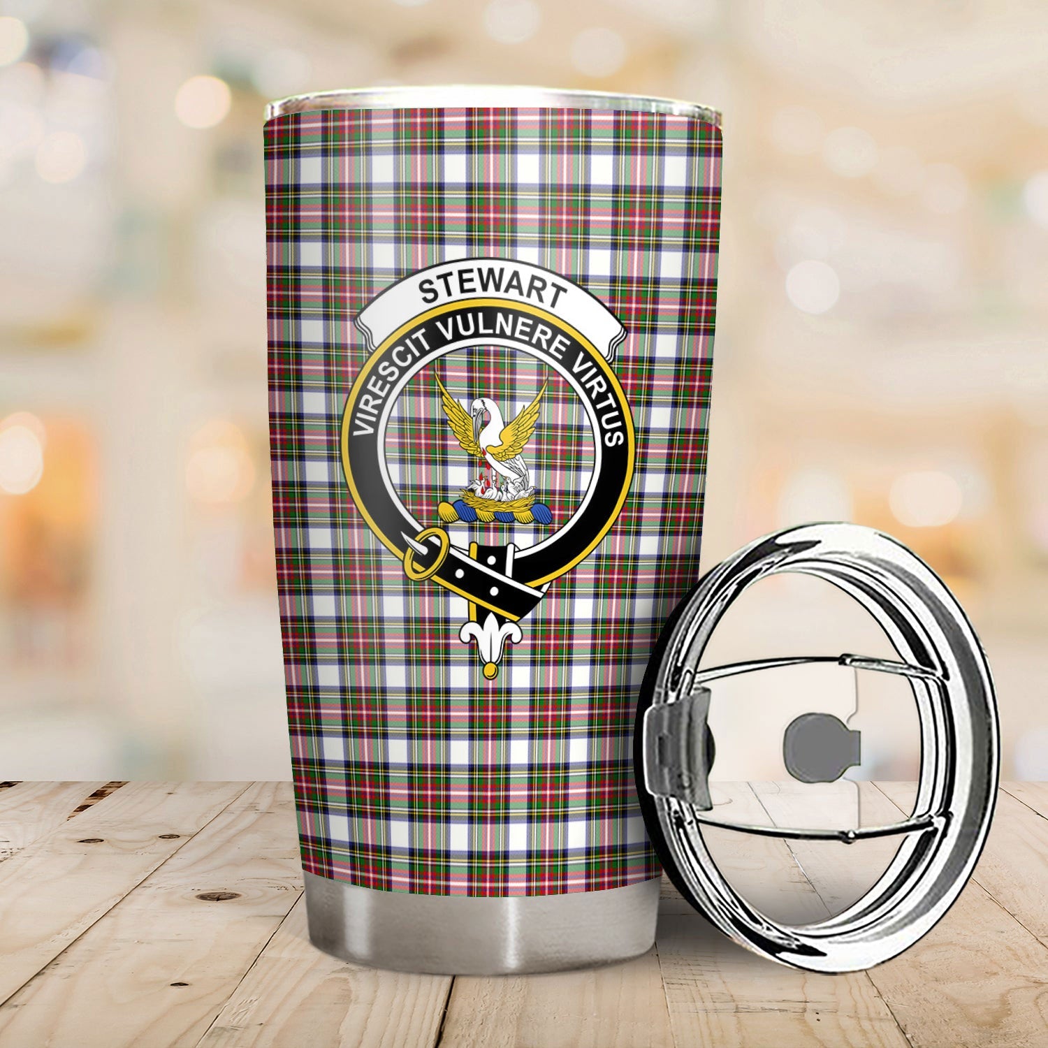 Clan Stewart Dress Modern Tartan Crest Tumbler MR40 Clan Stewart Tartan Today   