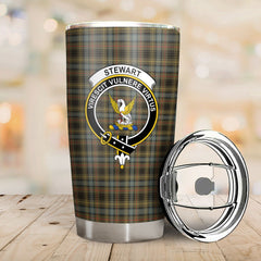 Clan Stewart Hunting Weathered Tartan Crest Tumbler BG95 Clan Stewart Tartan Today   
