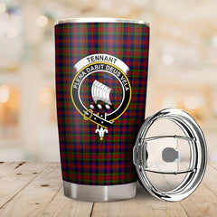 Clan Tennant Tartan Crest Tumbler TU39 Clan Tennant Tartan Today   