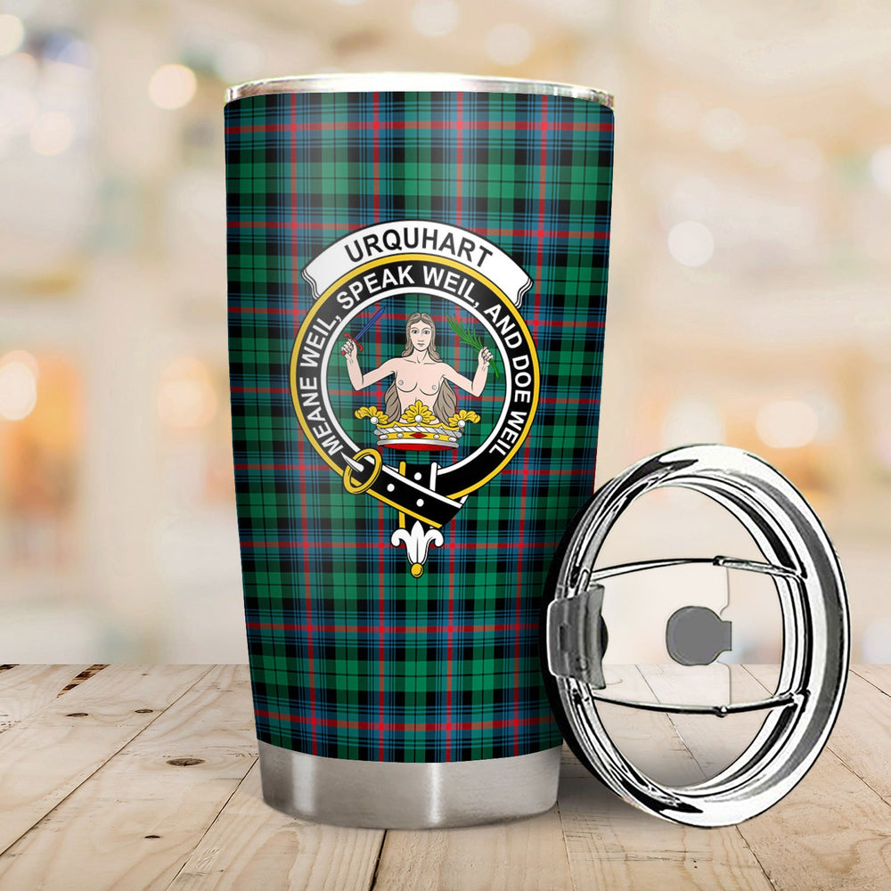 Clan Clan Urquhart Broad Red Ancient Tartan Crest Tumbler VV66 Clan Urquhart Tartan Today   
