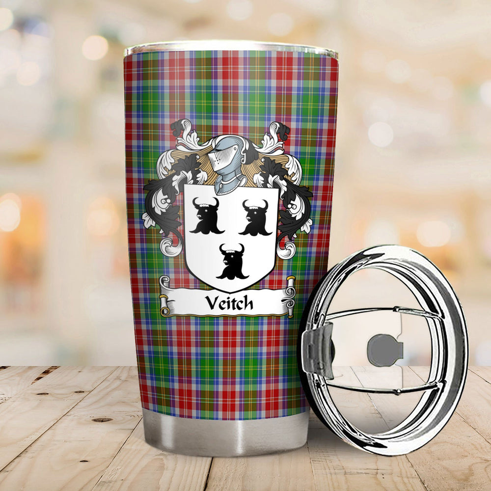Clan Veitch Tartan Crest Tumbler SH15 Clan Hall Tartan Today   
