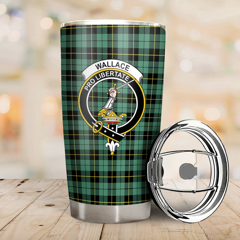 Clan Wallace Hunting Ancient Tartan Crest Tumbler HC30 Clan Wallace Tartan Today   