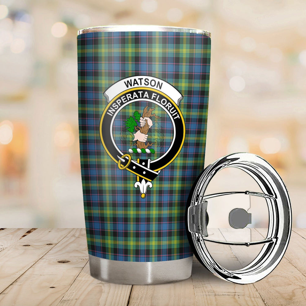 Clan Watson Ancient Tartan Crest Tumbler ZI70 Clan Watson Tartan Today   
