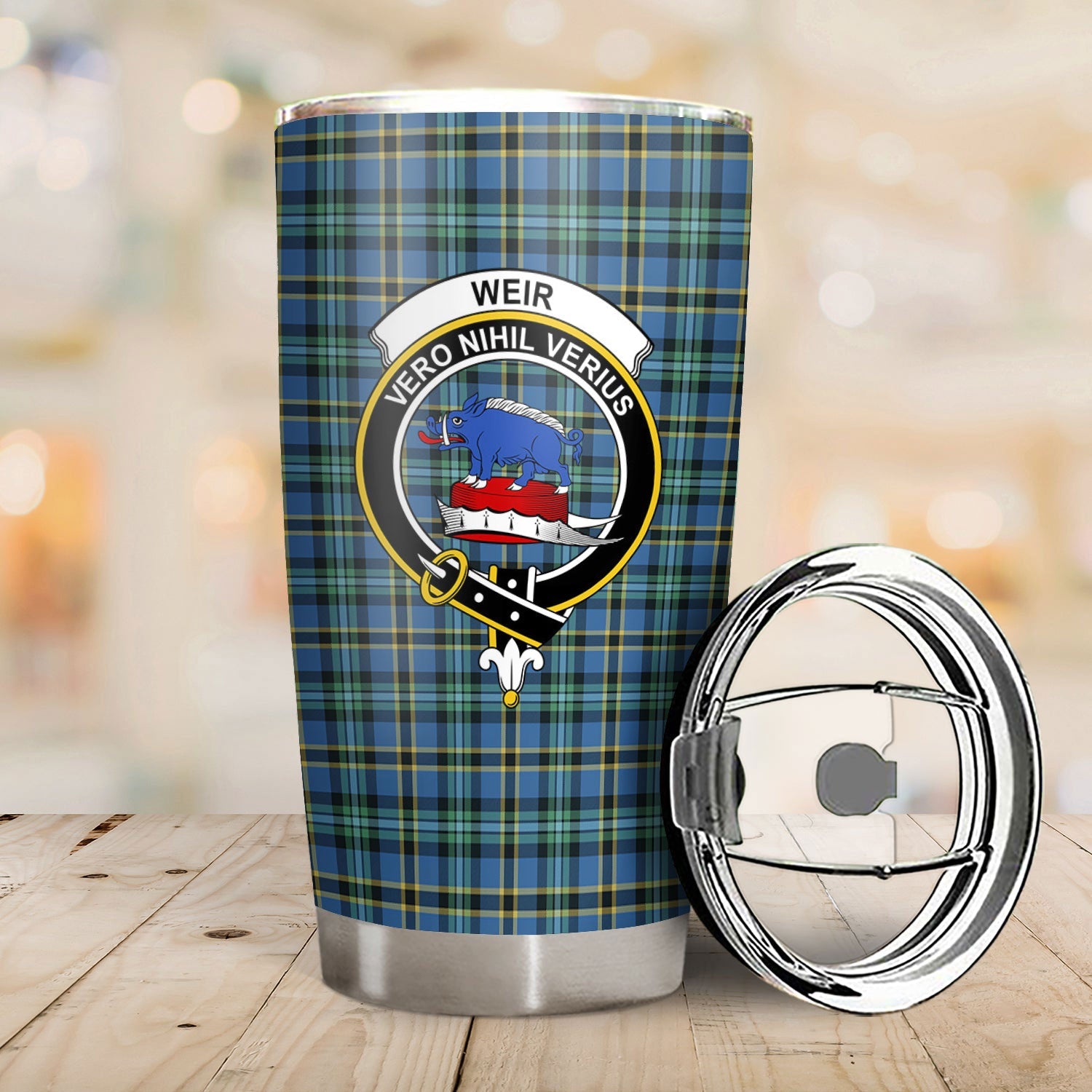 Clan Weir Ancient Tartan Crest Tumbler ME54 Clan Weir Tartan Today   