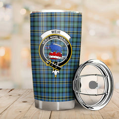 Clan Weir Ancient Tartan Crest Tumbler ME54 Clan Weir Tartan Today   