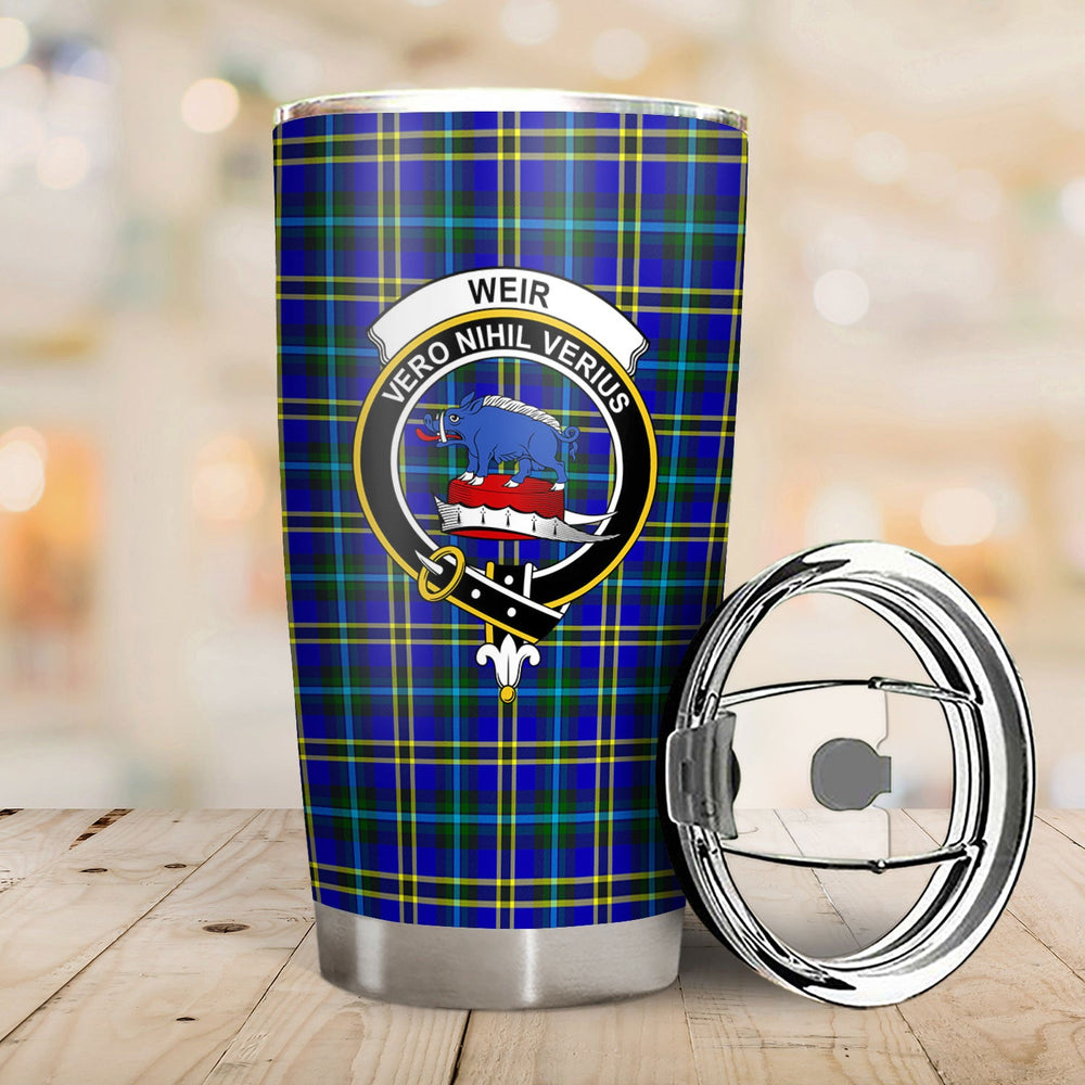Clan Weir Modern Tartan Crest Tumbler AO13 Clan Weir Tartan Today   