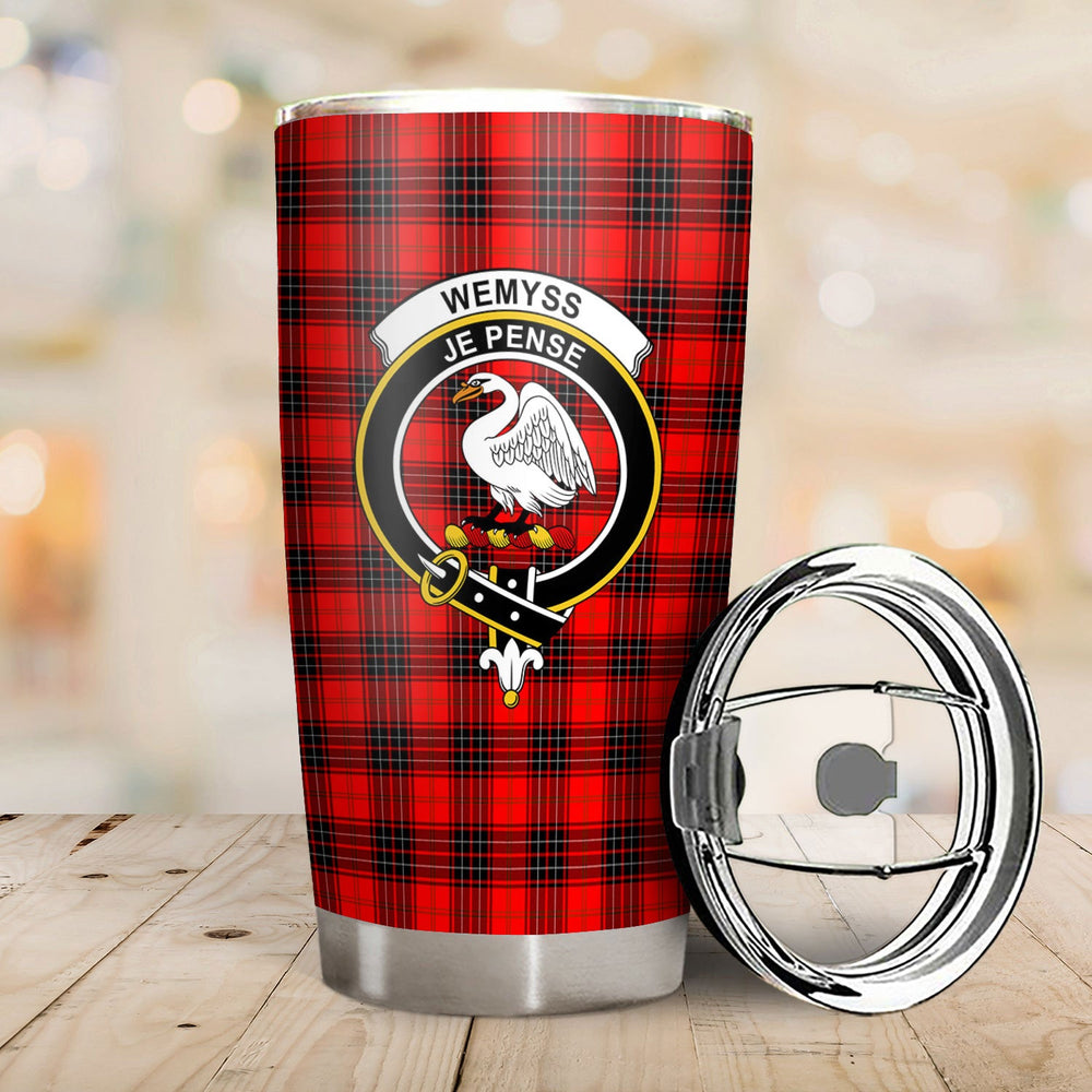 Clan Wemyss Modern Tartan Crest Tumbler ZL77 Clan Wemyss Tartan Today   
