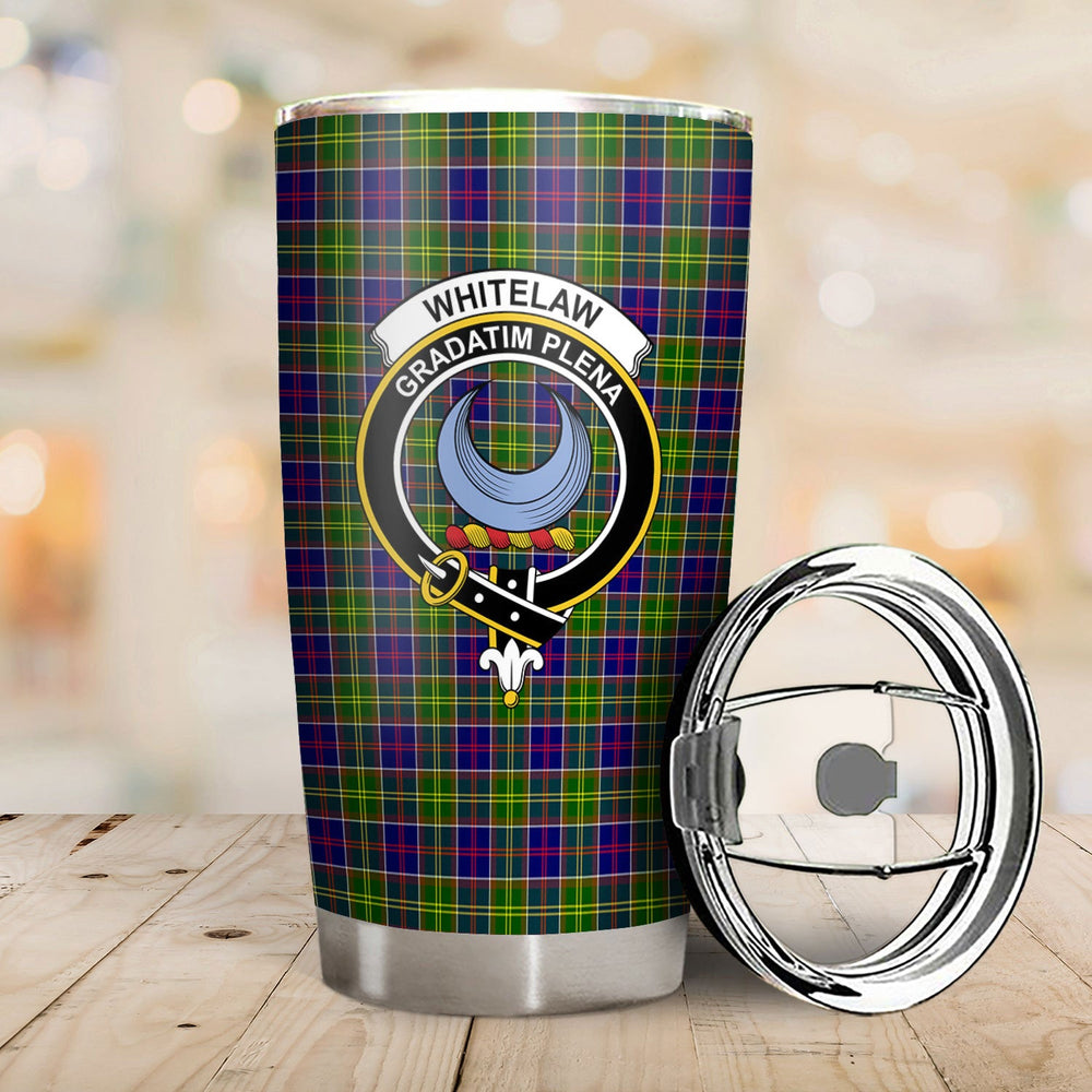 Clan Whitelaw Tartan Crest Tumbler KT56 Clan Whitelaw Tartan Today   