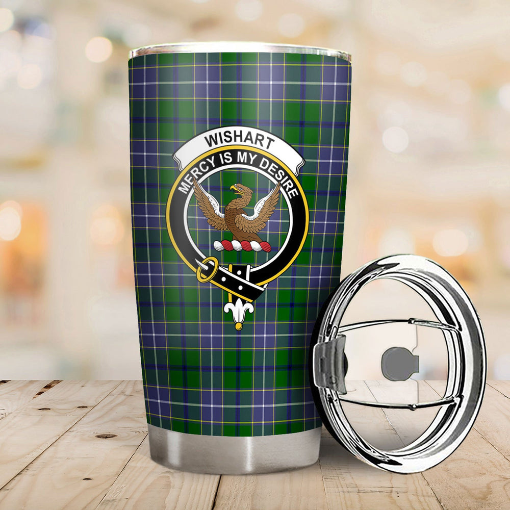 Clan Wishart Hunting Tartan Crest Tumbler CS99 Clan Wishart Tartan Today   