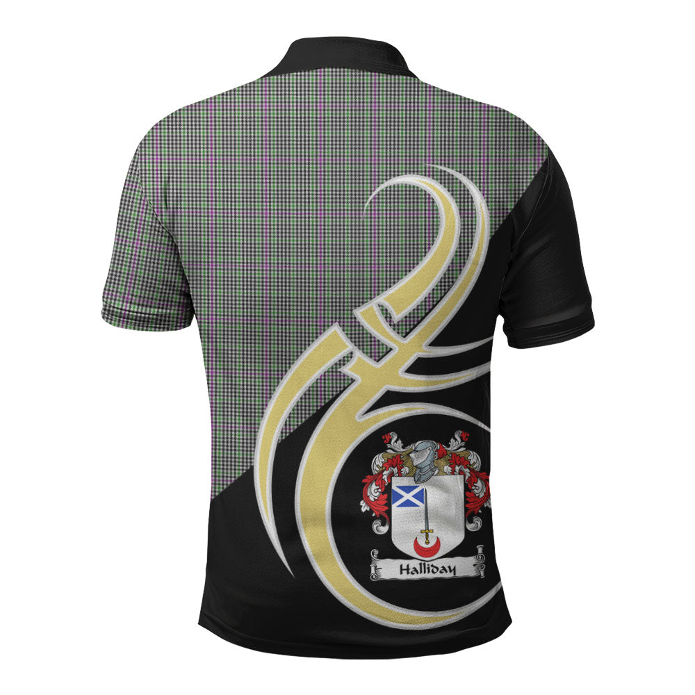 Clan Halliday Tartan Polo Shirt - Believe In Me Style DE77 Halliday Tartan Tartan Polo   