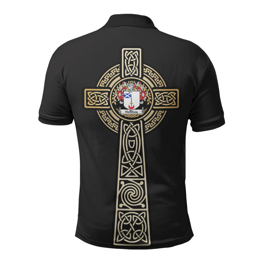 Clan Halliday Clan Unisex Polo Shirt - Celtic Tree Of Life RY21 Halliday Tartan Tartan Polo   