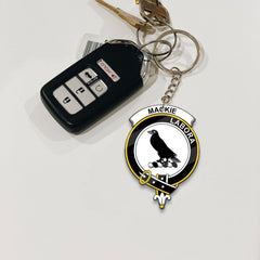 Clan MacKie Tartan Crest Keychain SR23 Clan Mackie Tartan Today   