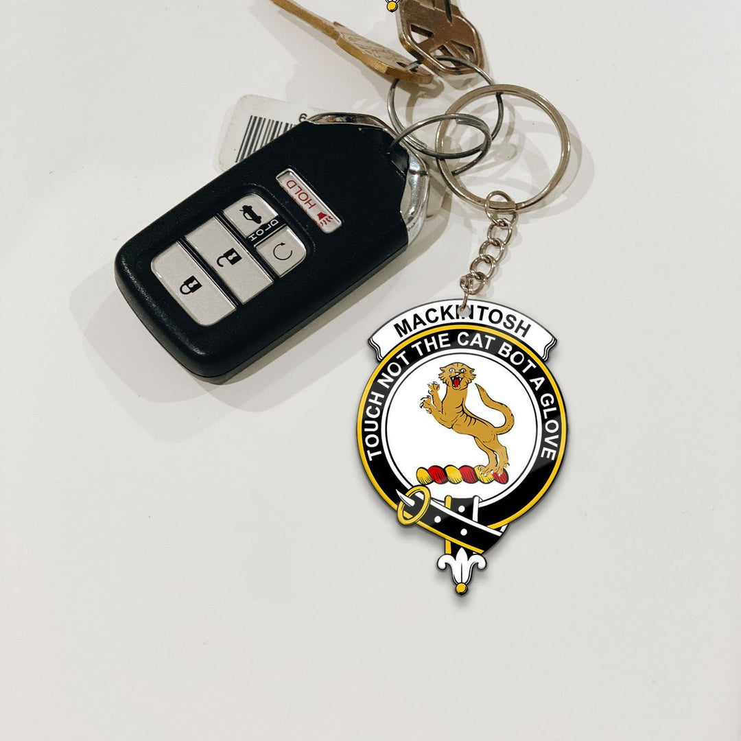 Clan MacKintosh Tartan Crest Keychain JA84 Clan MacKintosh / MacIntosh Tartan Today   
