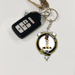 Clan MacLellan Tartan Crest Keychain IG77 Clan Hall Tartan Today   