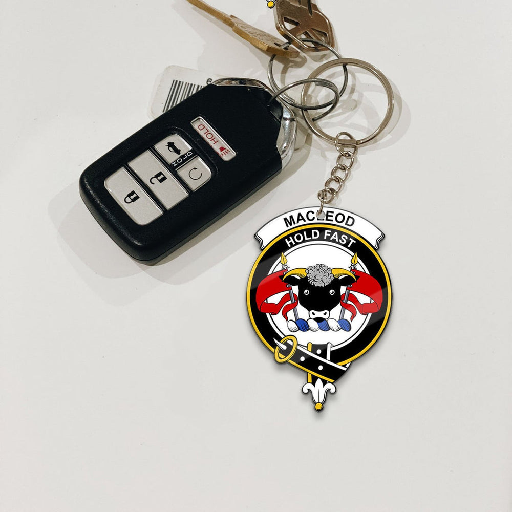 Clan MacLeod of Lewis Tartan Crest Keychain TY25 Clan Hall Tartan Today   