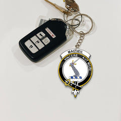 Clan MacNeil of Colonsay Tartan Crest Keychain HC45 Clan MacNeil / MacNeill Tartan Today   