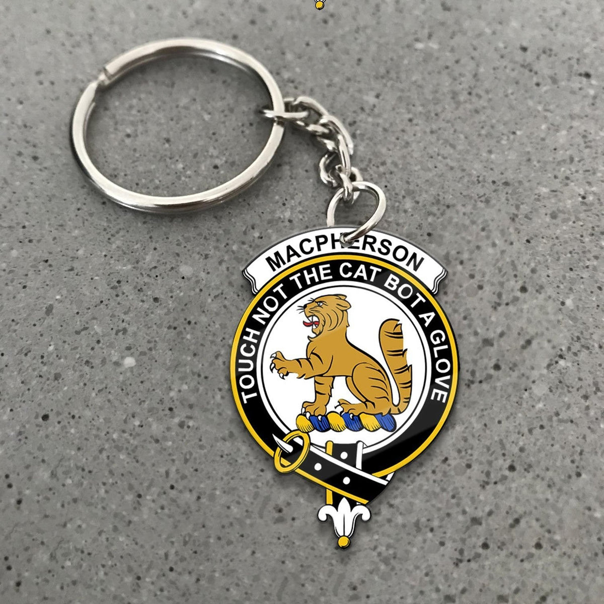 Clan MacPherson Tartan Crest Keychain NG53 Clan MacPherson Tartan Today   