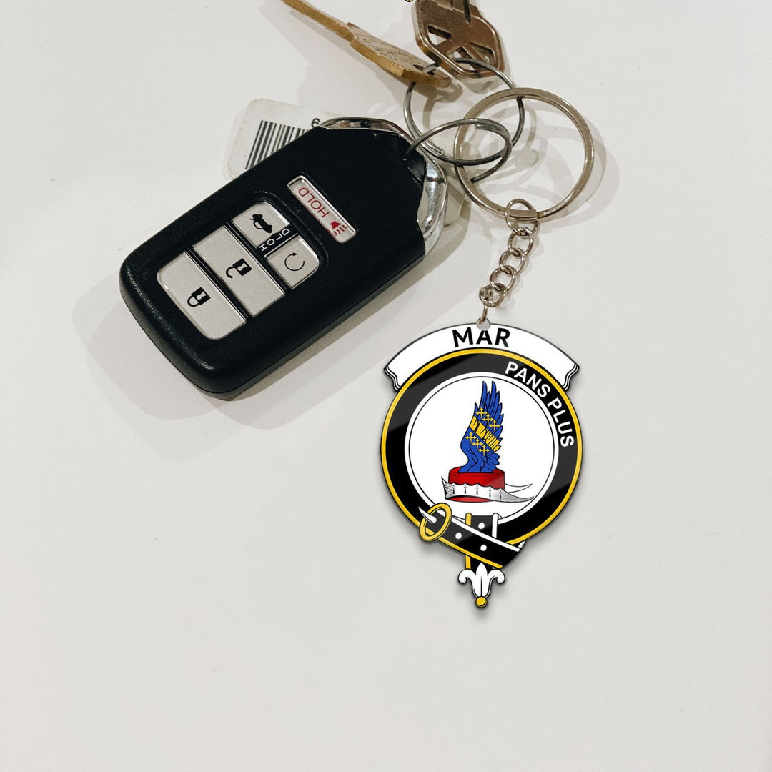 Clan Mar Tartan Crest Keychain WJ42 Clan Mar Tartan Today   