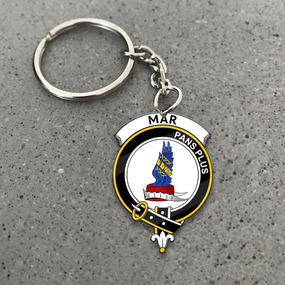 Clan Mar Tartan Crest Keychain WJ42 Clan Mar Tartan Today   