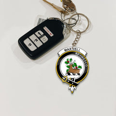 Clan Maxwell Tartan Crest Keychain FJ34 Clan Maxwell Tartan Today   