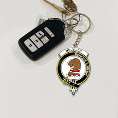 Clan Melville Tartan Crest Keychain ZT98 Clan Melville Tartan Today   