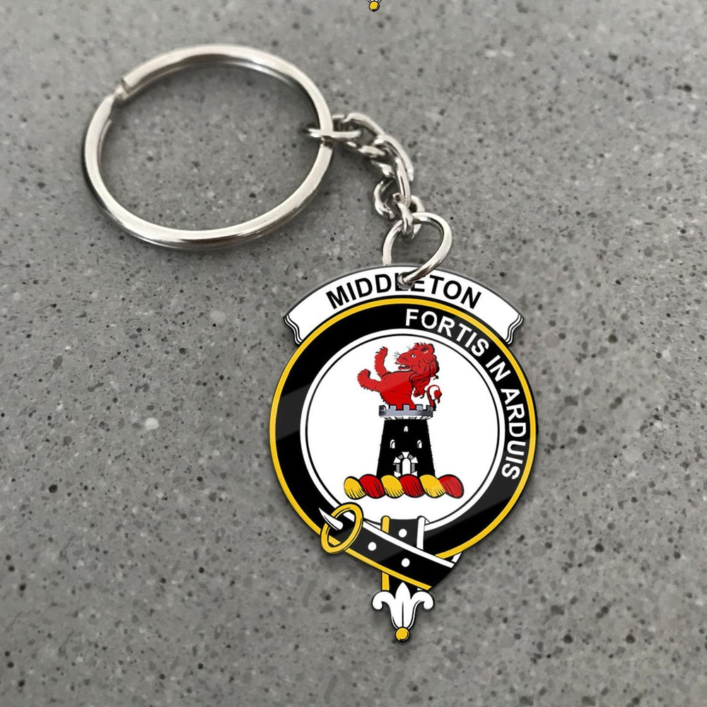Clan Middleton Tartan Crest Keychain LQ95 Clan Middleton Tartan Today   