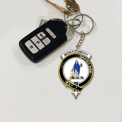 Clan Montgomery Tartan Crest Keychain XD25 Clan Montgomery Tartan Today   
