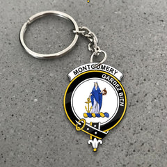 Clan Montgomery Tartan Crest Keychain XD25 Clan Montgomery Tartan Today   