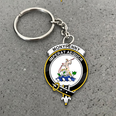 Clan Monypenny Tartan Crest Keychain