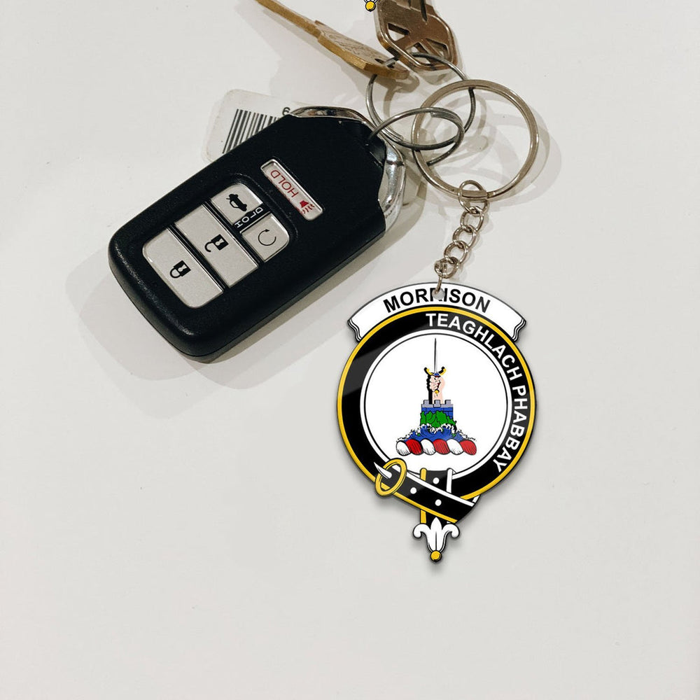 Clan Morrison Tartan Crest Keychain CG85 Clan Morrison Tartan Today   